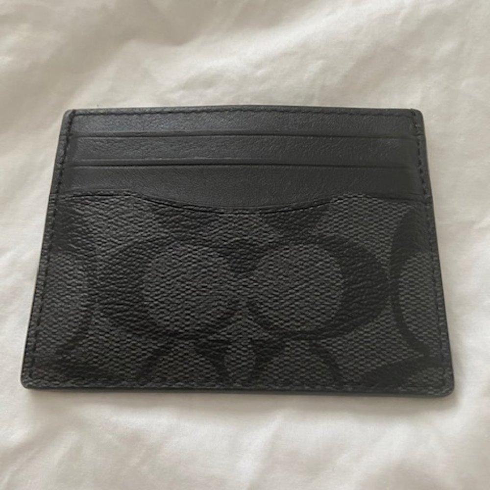 Coach Mens ID Card Case Wallet